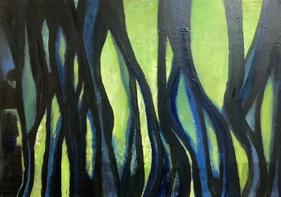 Schattenwald
Acryl auf Leinwand 
70 x 50 cm
